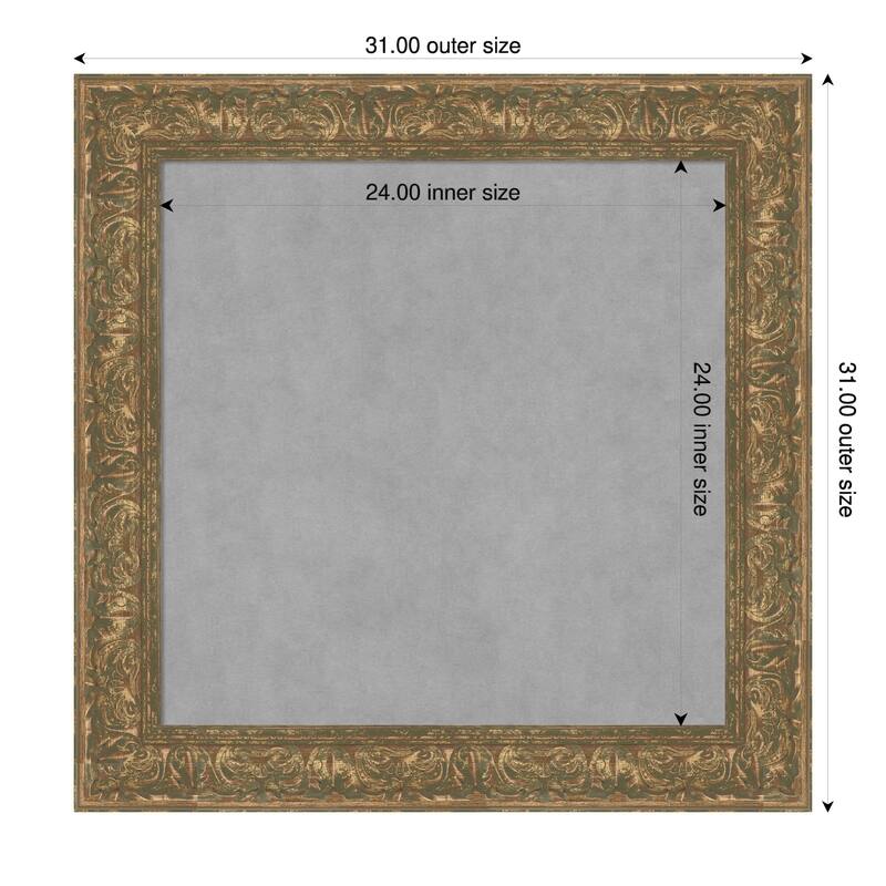 Amanti Art Luxe Black Framed - 31 x 31 in - Luxe Bronze Gold