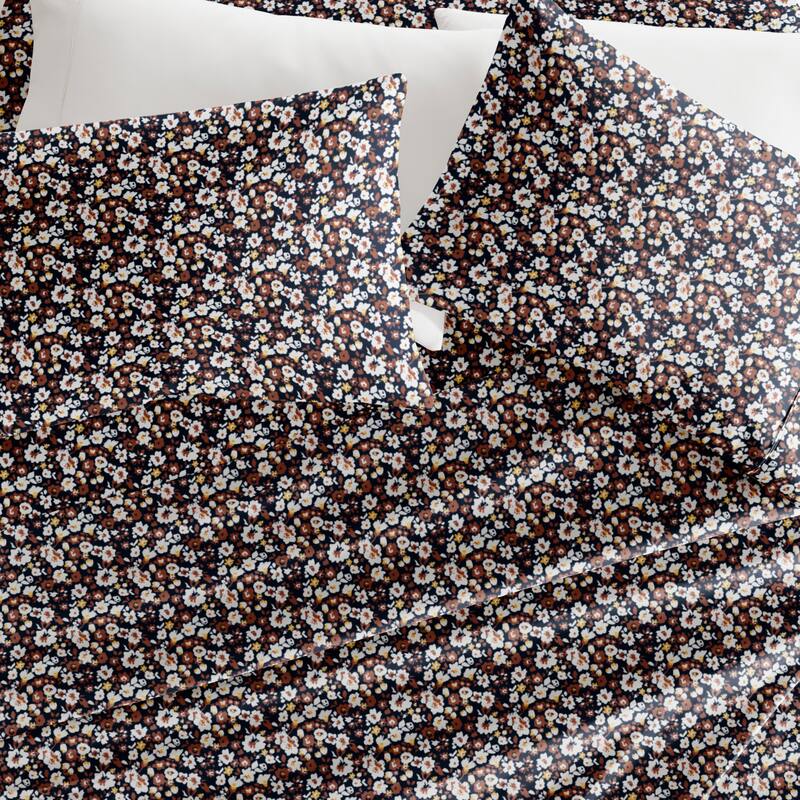 Delicate Blossoms Patterned Ultra-Soft Bed Sheet Sets