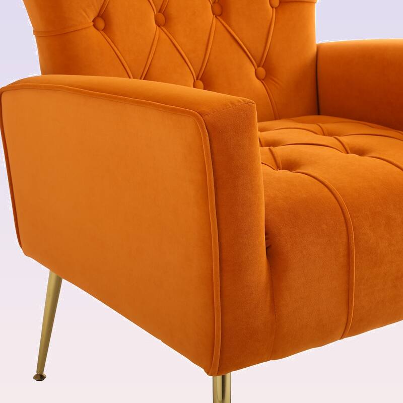 Modern Accent Chair with Ottoman for Living Room