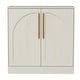 preview thumbnail 8 of 14, Set of 2 Arched Two-Door Cabinets Sideboard Buffet Set with Storage