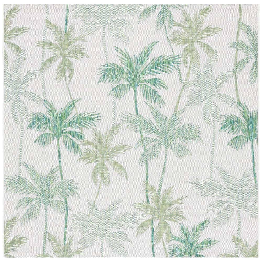 SAFAVIEH Courtyard Plony Indoor/Outdoor Tropical Rug