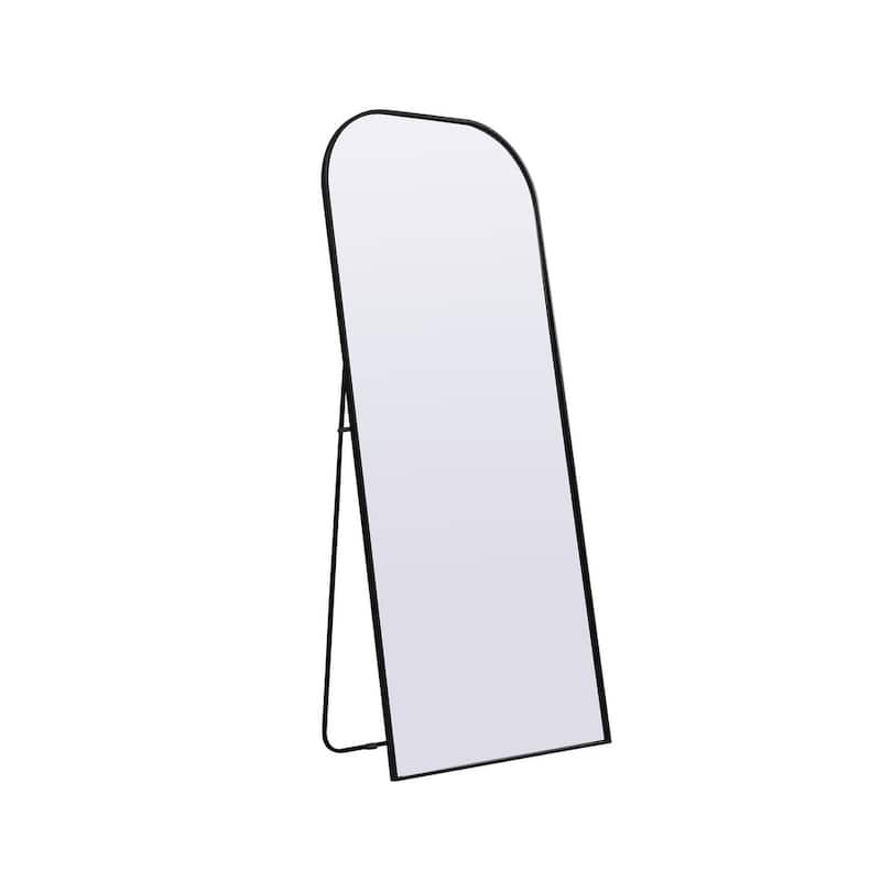 Indigo Home Metal Frame Arch Full Length Mirror 32x76 Inch