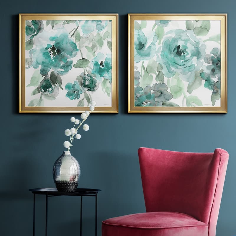 Belle's Teal I-Premium Framed Canvas - Ready to Hang - Multi-Color