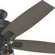 preview thumbnail 4 of 22, Hunter 52" Bennett Ceiling Fan with 3-Light Light Kit and Handheld Remote