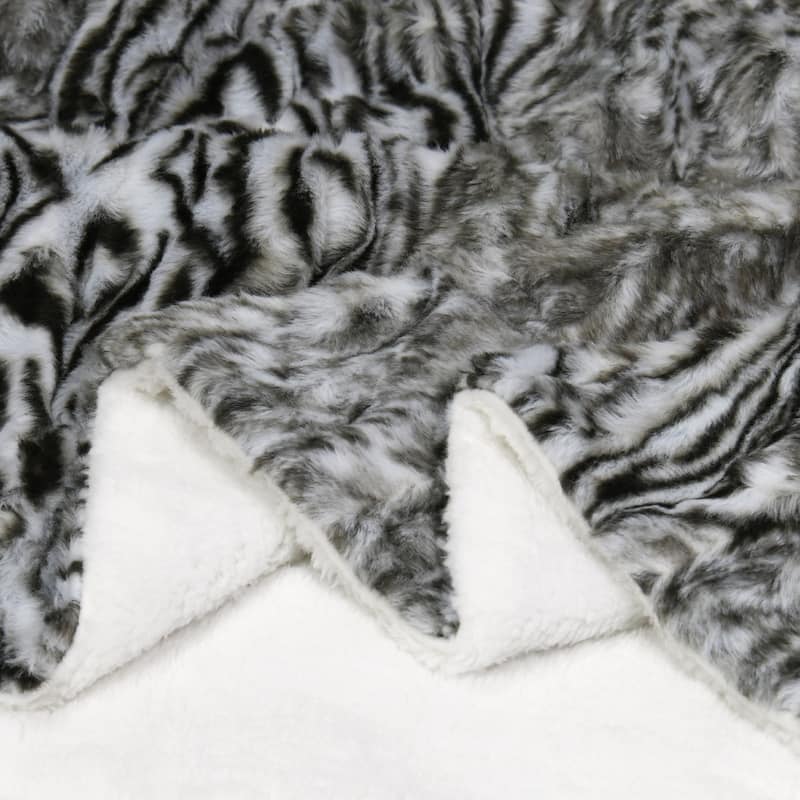 Victoria FauxFur Reversible Sherpa Throw