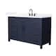 Option Dark Blue / White Quartz Top / Matte Black