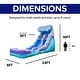 preview thumbnail 4 of 6, HeroKiddo Ocean Wave 16' Commercial Grade Inflatable Water Slide with Attached Pool and Drainage for Kids and Adults with Blower