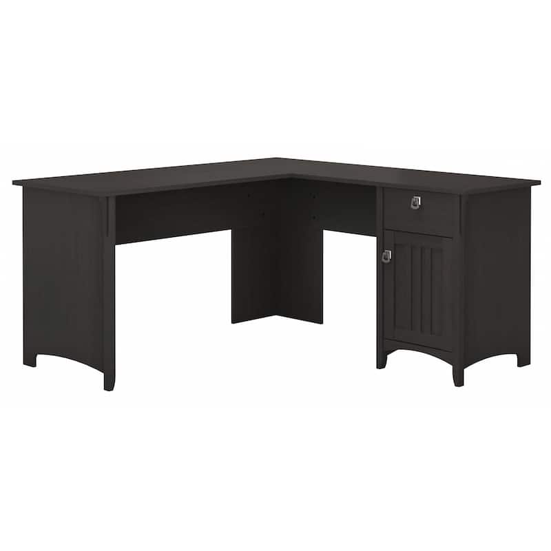 Bush Furniture Salinas 60W L Shaped Desk with Drawers and Storage