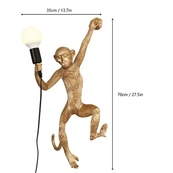 Gold monkey wall light cheap
