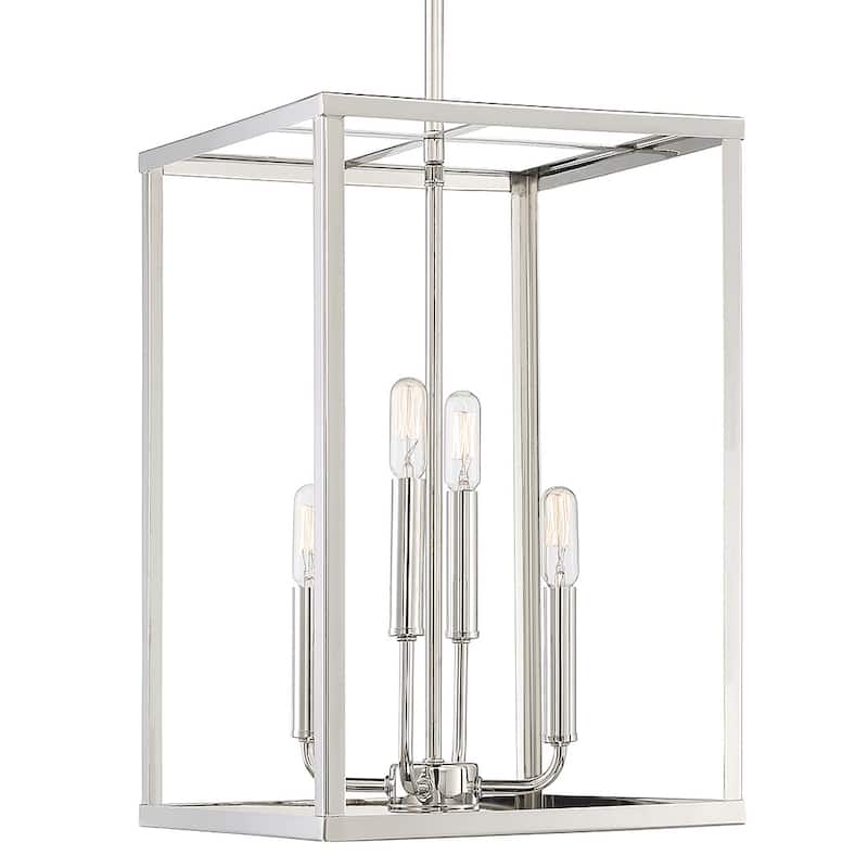 Meridian M30008 4 Light 12" Wide Pendant - Polished Nickel