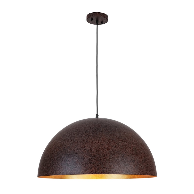 Industrial Oversized Metal Dome Pendant Light - Modern Farmhouse
