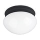 preview thumbnail 1 of 0, Maxim Essentials - 588x 8" Wide Flush Mount Bowl Ceiling Fixture Black