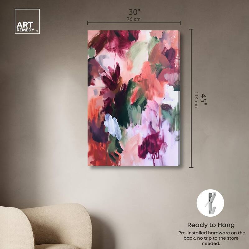 Adelas Garden II Canvas by Art Remedy, Gallery Wrapped