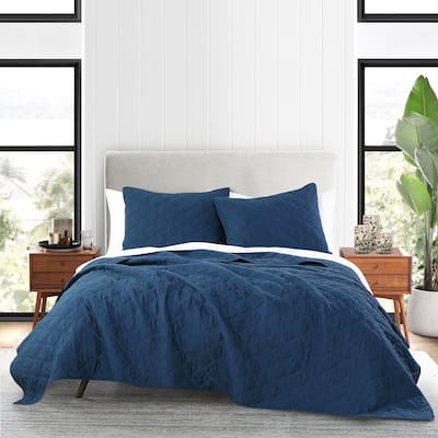 Anne Klein 100% Cotton Diamond Quilt Set