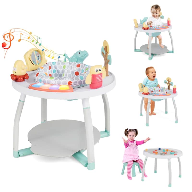 5 in 1 Baby Activity Center Play Center Jumpers & Bouncers for Babies - White