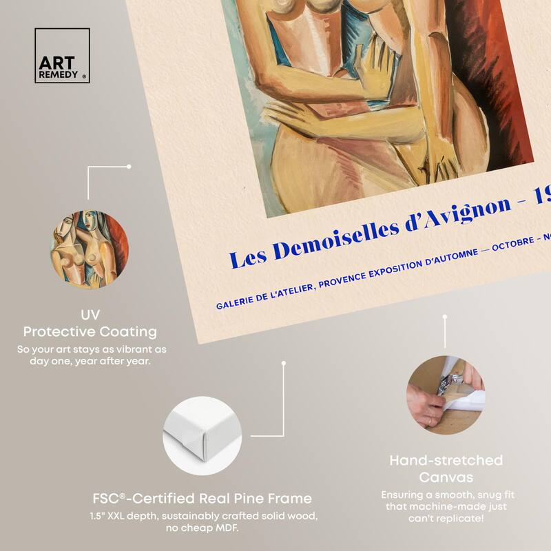 Picasso's Avignon Canvas by Art Remedy, Gallery Wrapped