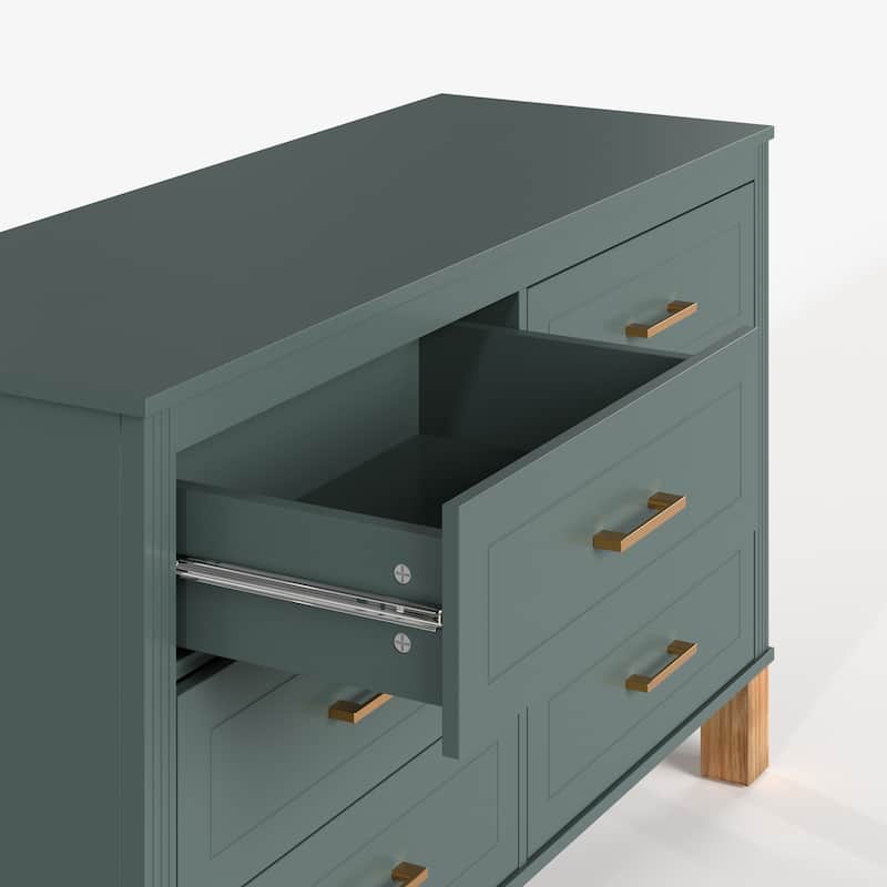 6-Drawer Double Dresser Modern Storage Cabinet