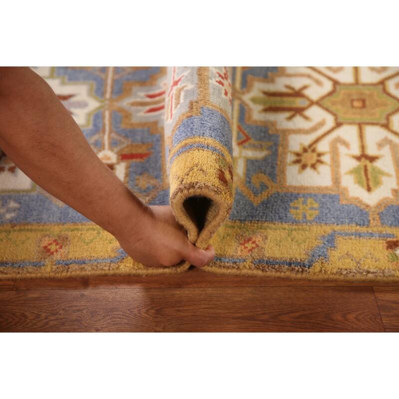 Kazak Runner Rug Hand-Knotted Traditional Wool Carpet - 2'7"x 8'0"