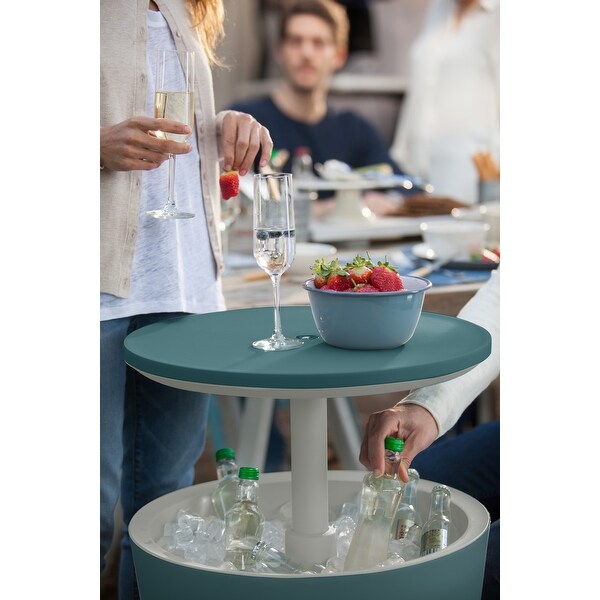 Keter Cool Bar Indoor Outdoor Patio Beverage Cooler and Bar Pop Up Side Table On Sale Bed Bath Beyond 21161687