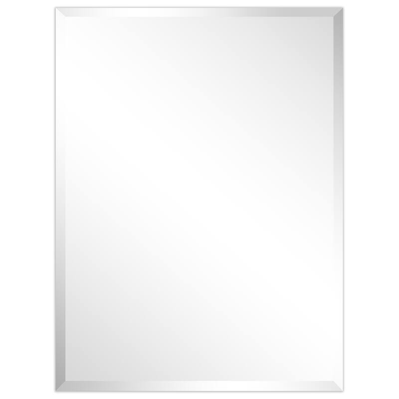 Frameless Beveled Prism Wall Mirror - Clear - 30 in. x 0.39 in. x 40 in.