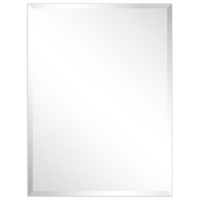 Frameless Beveled Prism Wall Mirror - Clear - 30 in. x 0.39 in. x 40 in.