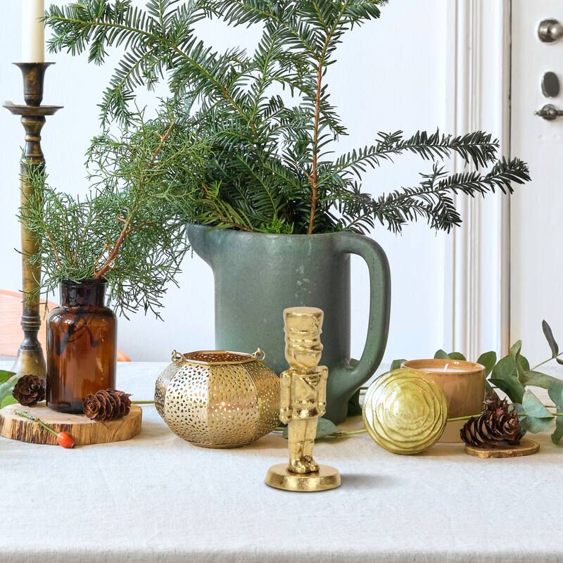 Clara Gold Cast Iron Nutcracker Figurine - Small