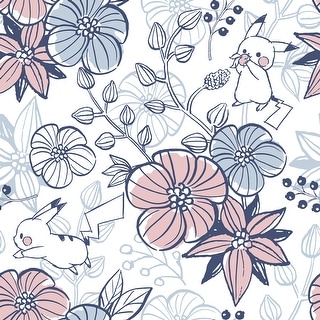 RoomMates Pokémon Pikachu Floral Peel and Stick Wallpaper