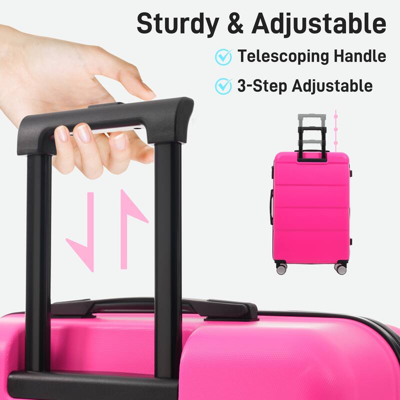 Hardshell Luggage Sets 4 pcs + Bag Spinner Suitcase with TSA Lock Lightweight-16IN 20IN 24IN 28IN Luggages