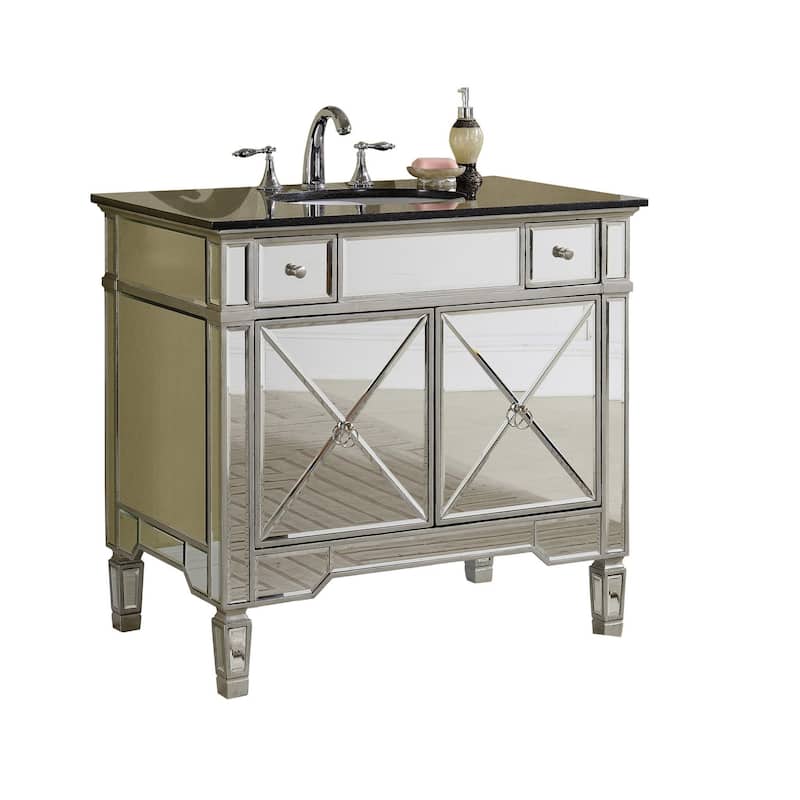 36" Ashely Bathroom Sink Vanity - Gold