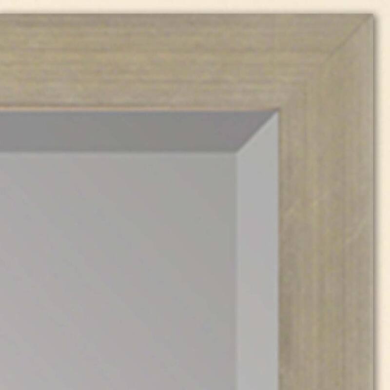 HomeRoots 51" Silver Wood Accent Mirror - 39.00 in. x 51.00 in. x 2.00 in.