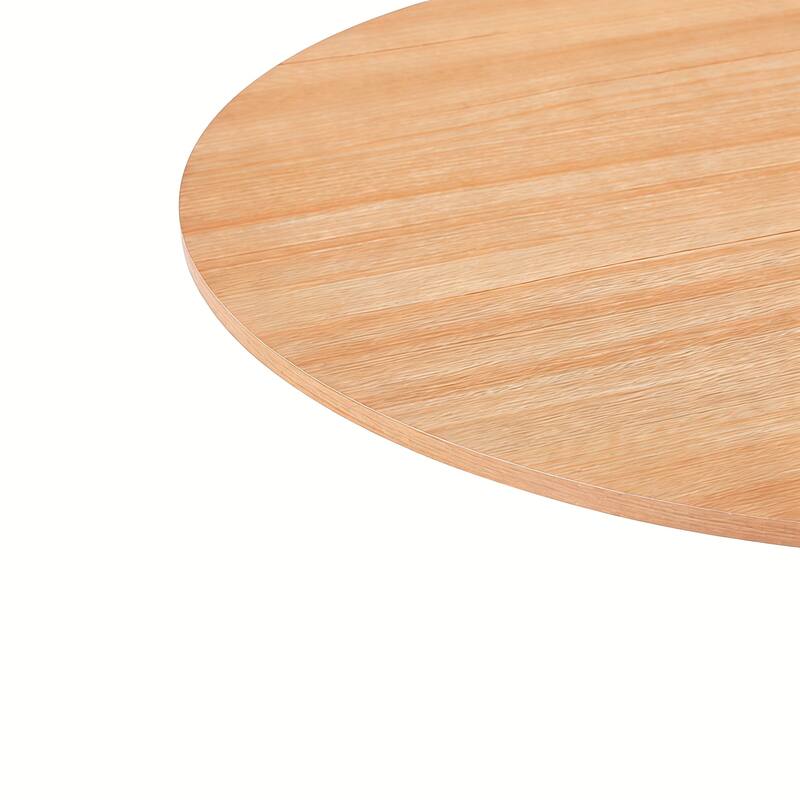 31.5" Mid-century Dining Table for 2-4 people With Round MDF Table Top, Pedestal Dining Table, Coffee Table