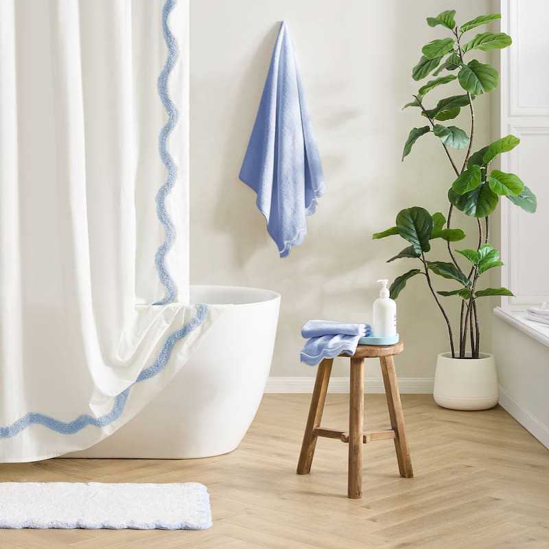 Peri Home Scallop 4-piece Bath and Hand Towel Set