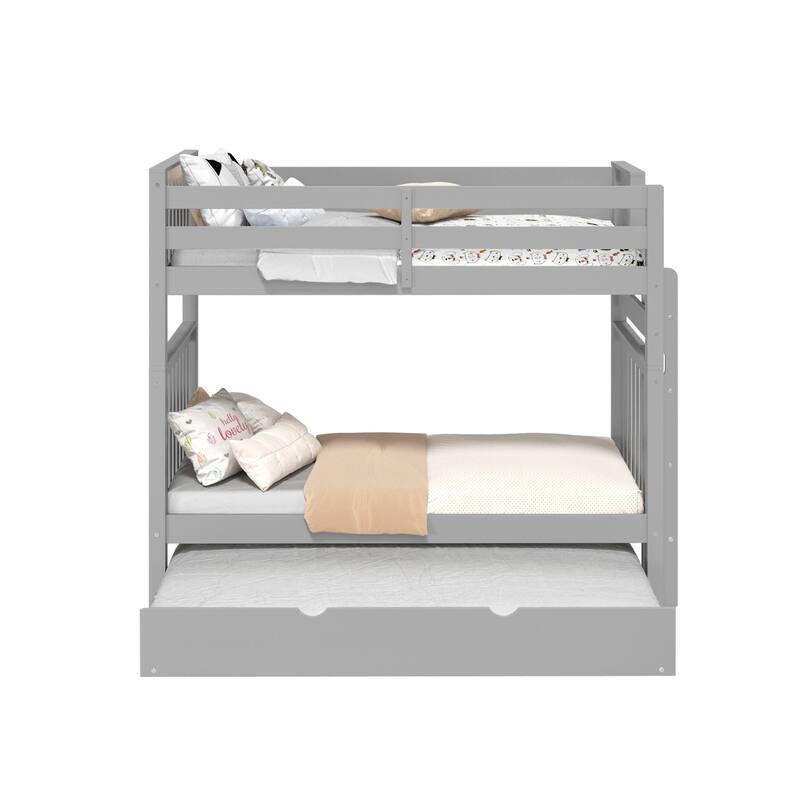 Taylor & Olive Trillium Tall Twin over Twin Bunk Bed, Twin Trundle