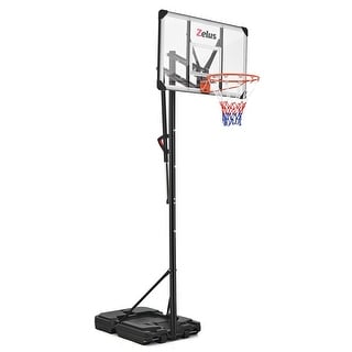 Zelus 5.5-10 ft. Adjustable Heights Portable Outdoor Basketball Hoop