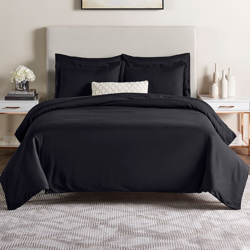 Nestl 5 Piece Duvet Cover Set - Ultra Soft Microfiber Bed Cover