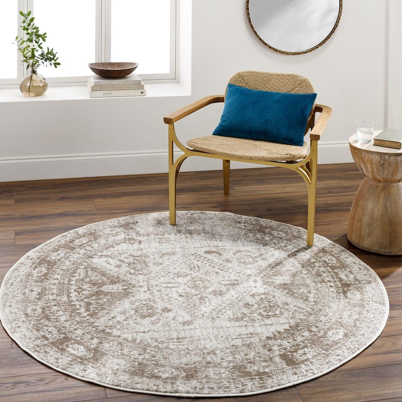 Livabliss Monte Carlo Updated Traditional Medallion Area Rug