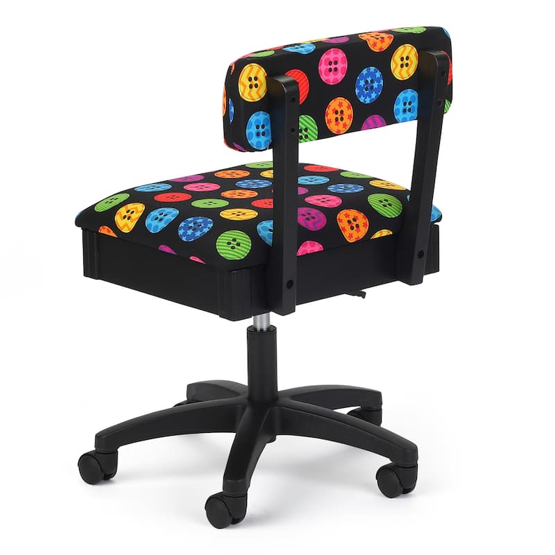 Hydraulic Sewing Chairs: Bright Buttons