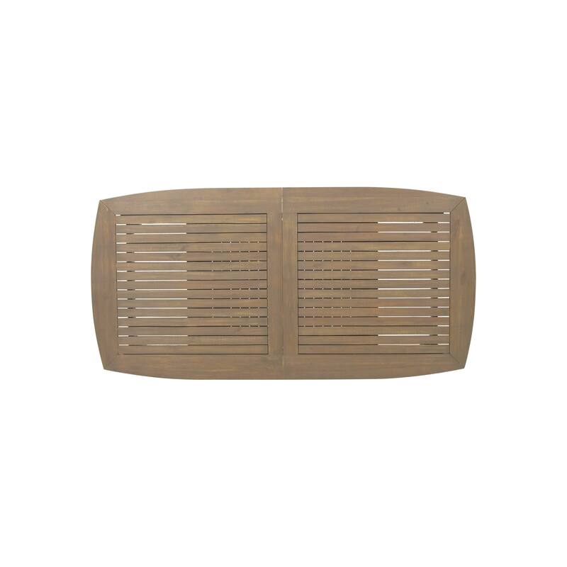 Algoma Wood and Wicker Outdoor 9-piece Dining Set by Christopher Knight Home