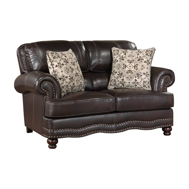 Mariposa 3-Piece Breathable Faux Leather Living Room Sofa Set