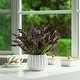 preview thumbnail 3 of 4, Artificial Lavender Flower in Ceramic Pot for Home Office Wedding Party Decoration