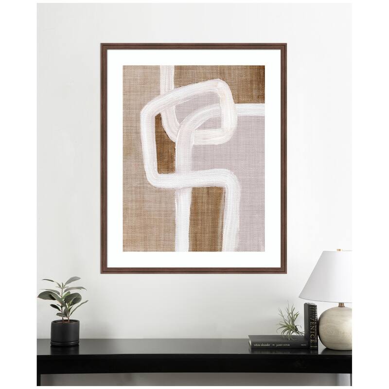 Kate and Laurel Framed Art rhythmic lines l by Nikita Jariwala