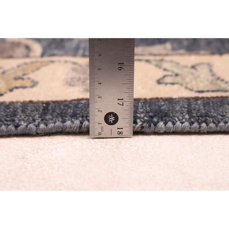 ECARPETGALLERY Hand-knotted Jamshidpour Dark Navy Wool Rug - 7'7 x 9'10