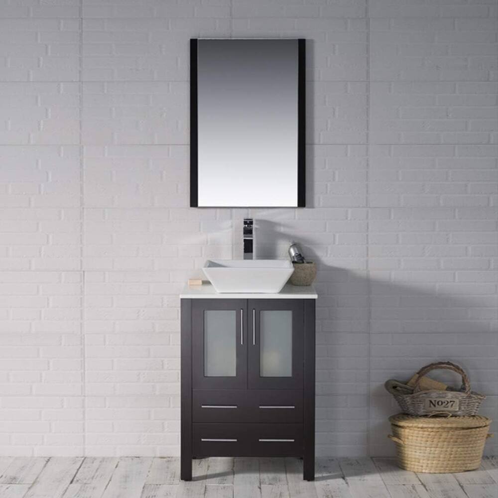 Blossom Sydney 24" Bathroom Vanity with Ceramic Vessel Sink & Mirror