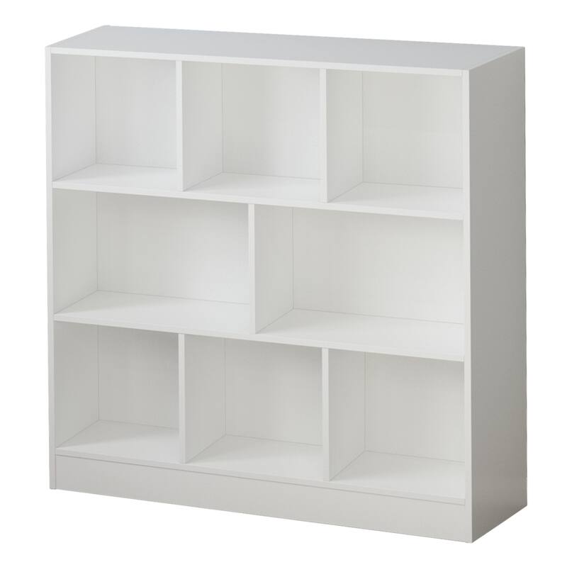 40.9'' H x 39.4'' W Geometric Bookcase Living room storage bookshelf