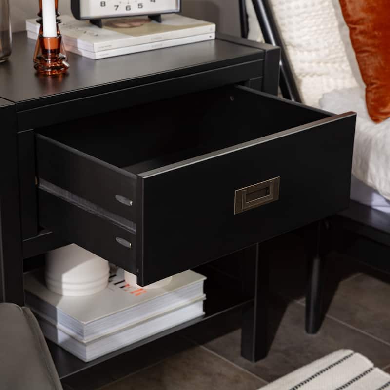 Middlebrook Solid Wood Modern 1-Drawer Nightstands, Set of 2