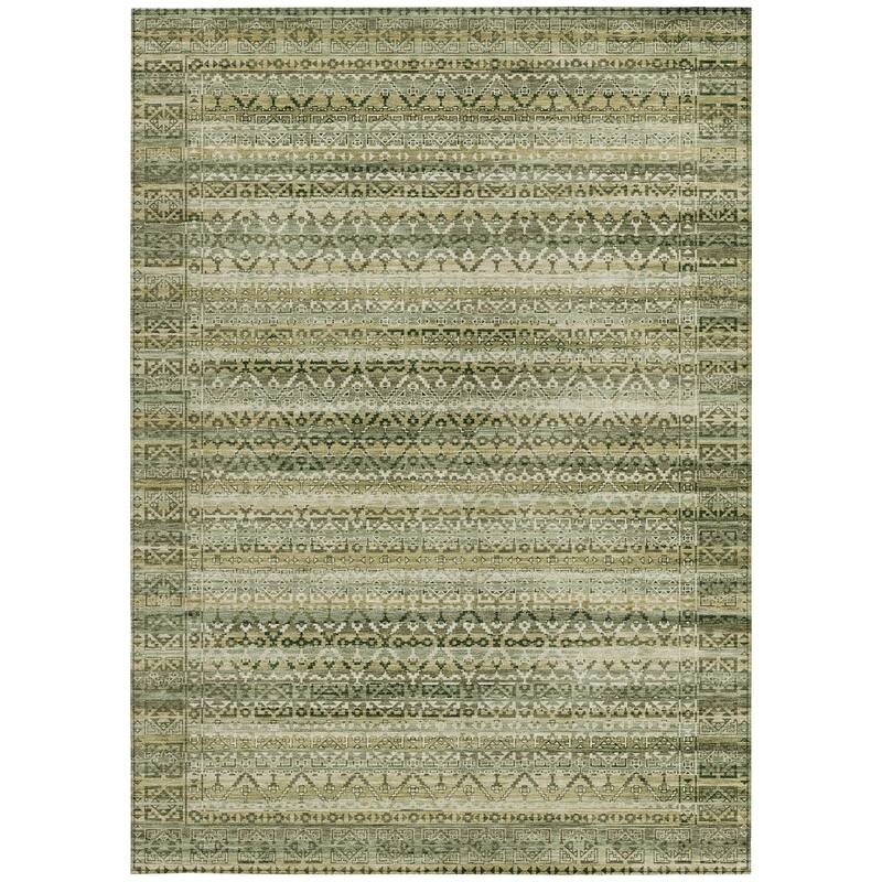 HomeRoots Striped Transitional Rectangle Outdoor Rug