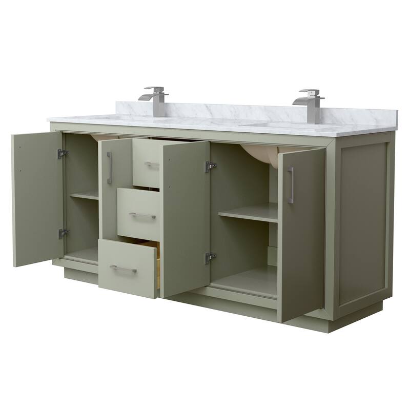 Wyndham Collection WCF1111-72D-NAT-MXX Icon 72" Free Standing Double