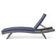 preview thumbnail 159 of 187, Salem Outdoor Wicker Adjustable Chaise Lounge with Cushion by Christopher Knight Home