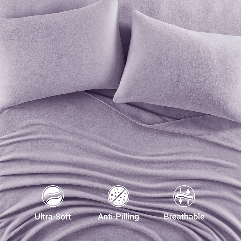 Madison Park Micro Fleece Bed Sheet Set