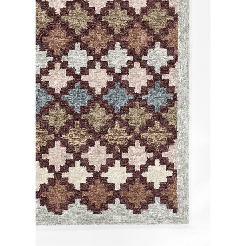 Erin Gates by Momeni Abbott Diamond Trellis Hand Tufted Wool Area Rug